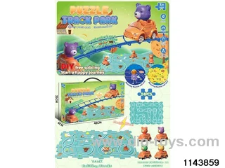 Electric Cartoon Puzzle Railcar