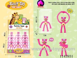 Decompression Retractable Pink Bear