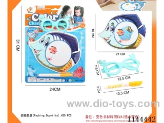 Doodle Colour Changing Water Canvas + Glasses Set