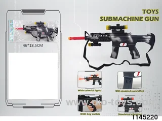 Electric gun (with light music + vibration)
