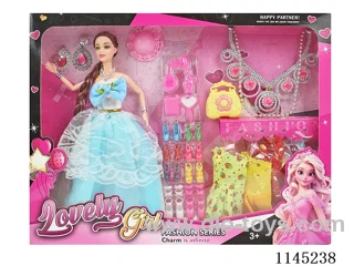 11.5’ 30cm 11 joints solid body colour print eye pigtails Barbie + accessories + clothes mix & match