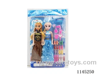11 inch 16 cm 5 joints empty body colour printing eyes ice doll sisters + plastic accessories