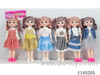 12’ Solid 13 Articulated 3D-2 Hair Mixed Emoji Doll Various Mixes