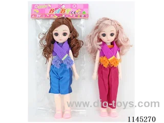 12’ 30cm 13 jointed 3D doll, two mixes