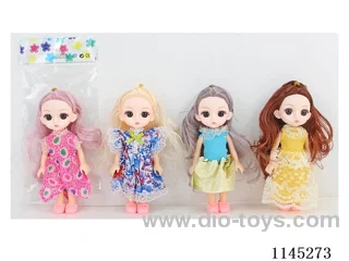 6’ 16cm 5 jointed 3D dolls mixed bag