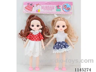 8’ 20cm 13 jointed 3D doll 2pcs set