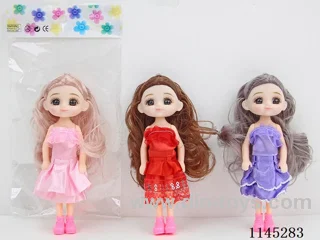 5.5’ 14cm 5 jointed 3D dolls mixed bag