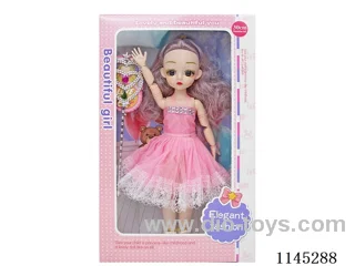 12’ 30cm 21 jointed solid 3D doll + fairy wand