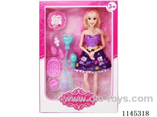 11.5’ 11 jointed solid Barbie with accessories