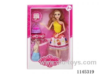 11.5’ 11 jointed solid Barbie with accessories dress up