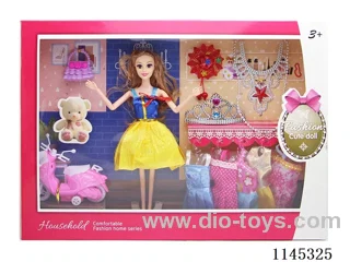 11.5’ 9 jointed solid barbie dress up