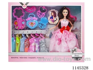 11.5 inch 9 joints solid Barbie dress up