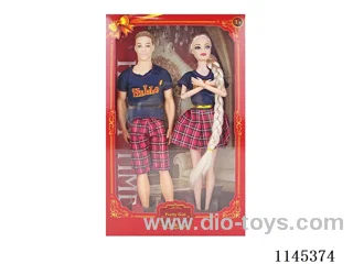 11.5’ 30cm 9 jointed solid body with coloured eyes Couple Barbie Men's 5 jointed solid body with coloured eyes