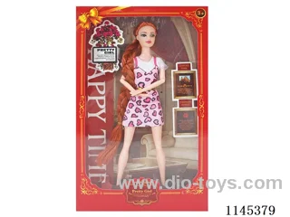 11.5’ 30cm 9 jointed solid colour eye Barbie