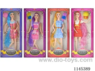 11.5’ 30cm 11 jointed solid body colour print eye barbie + gourmet food