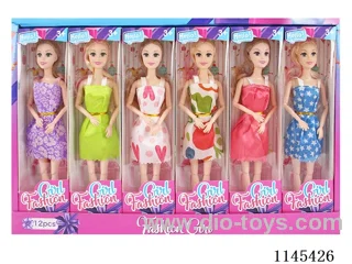 11.5’ 30cm 11 jointed solid 3D real eye barbie 12 small box set