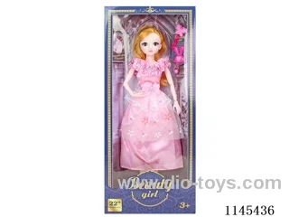 22’ 54cm 21 joints solid body live eye Barbie + accessories