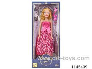 22’ 54cm 5 jointed empty body with colour print eyes Musical Barbie+Accessories