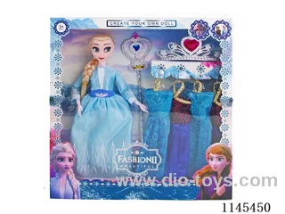 11.5 inch 9 jointed doll single dress up gift box