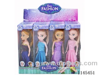 7 inch 15cm high solid doll 12pcs set