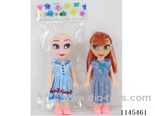 6’ 16cm 5 jointed solid body colour print eye doll two mixes
