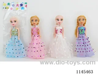 7’ 16cm 5 jointed solid body coloured eyes dolls mixed bag