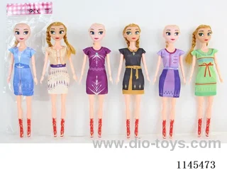 11.5’ 30cm 13 jointed solid body colour print eye dolls mixed bag