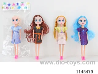 7’ 16cm 5 jointed Solid Colour Print Eye Doll Mixed Pack