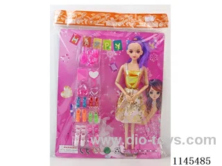 9 Joints Solid Barbie with Plate Shoes
