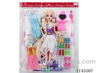 11.5’ Solid 11 jointed 3D real eye Barbie cardboard
