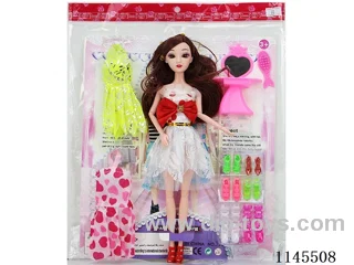 11.5’ Solid 11 joints 3D real eye Barbie cardboard