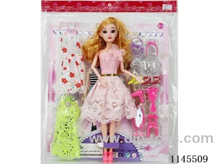 11.5’ solid 11 jointed 3D real eyes Barbie cardboard