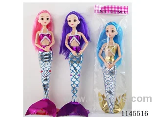 12 inch solid body big foot 9 joints mermaid 3D real eyes baggy multi colours mixed