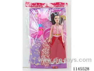 11.5 inch 27cm empty body colourful print eye Barbie + clothes + bottle + hat