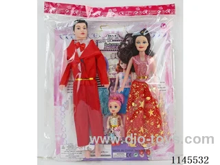 11.5‘ 30cm Empty Body Male Barbie + 11.5’ Empty Body Female Barbie + 3’ Solid Dolls