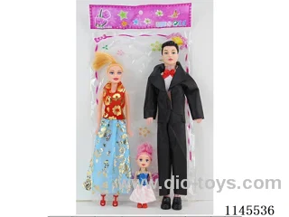 11.5‘ 30cm Empty Body Male Barbie + 11.5’ Empty Body Female Barbie + 3’ Solid Dolls