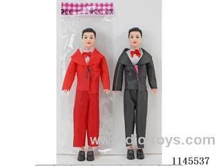 11.5’ 30cm 3 jointed empty body colour print eye suit suit man doll two mixes