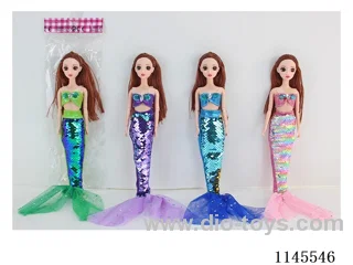 11.5’ 30cm 9 joints 3D real eyes mermaid barbie mixes