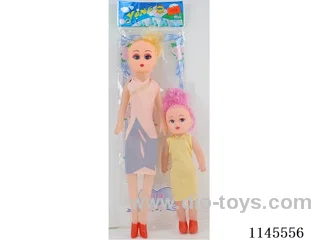 9 inch 22cm empty body 5 jointed colour print eye doll + 14 inch 30cm empty body 5 jointed colour print eye Barbie