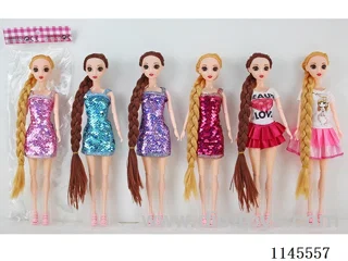 11.5 inch 30cm 13 joints solid body 3D real eye Barbie variety of mixing