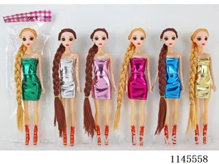 11.5’ 30cm 9-jointed solid body 3D real eye Barbie variety mixing