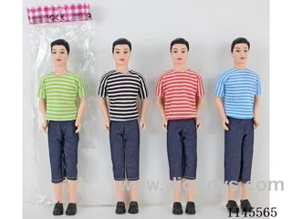 11.5’ 30cm 3 Jointed Solid Colour Print Eye Male Barbie Variety Pack