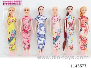 11.5’ 30cm 9 jointed solid colour print eye Barbie assortment