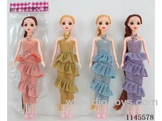 11.5’ 30cm 13 jointed solid 3D real eye Barbie assortment