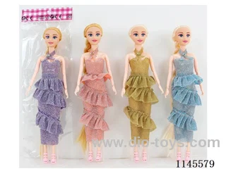 11.5’ 30cm 13 jointed solid colour print eye barbie assortment