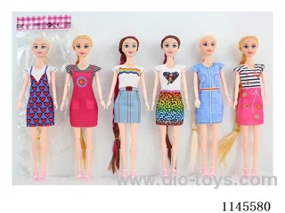 11.5’ 30cm 13 jointed solid colourful eye Barbie assortment