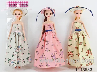 11.5’ 30cm 9 jointed solid 3D real eye Barbie Assortment