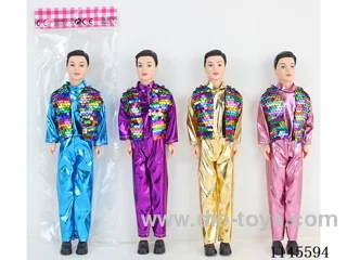 11.5’ 30cm 3 jointed solid body with coloured eyes for men dolls mixing