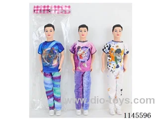 11.5’ 30cm 3 jointed solid body with coloured eyes for men dolls mixed bag