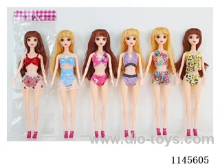 11.5’ 30cm 13 jointed solid body 3D real eye Barbie assortment